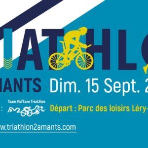 Triathlon des deux Amants, dimanche 15 septembre 2024 sur la base de Loisirs Léry-Poses.