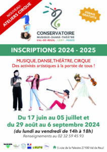 Inscriptions aux activités du conservatoire: Musique, danse, théâtre et cirque ! Des activités artistiques à la portée de tous !