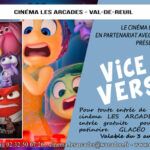 Le cinéma organisent un partenariat avec la patinoire GLACÉO de Louviers pour le film "Vice-Versa 2" du 3 au 16 juillet. Une place - de 14 ans achetée au cinéma = une place pour enfant gratuite à GLACÉO