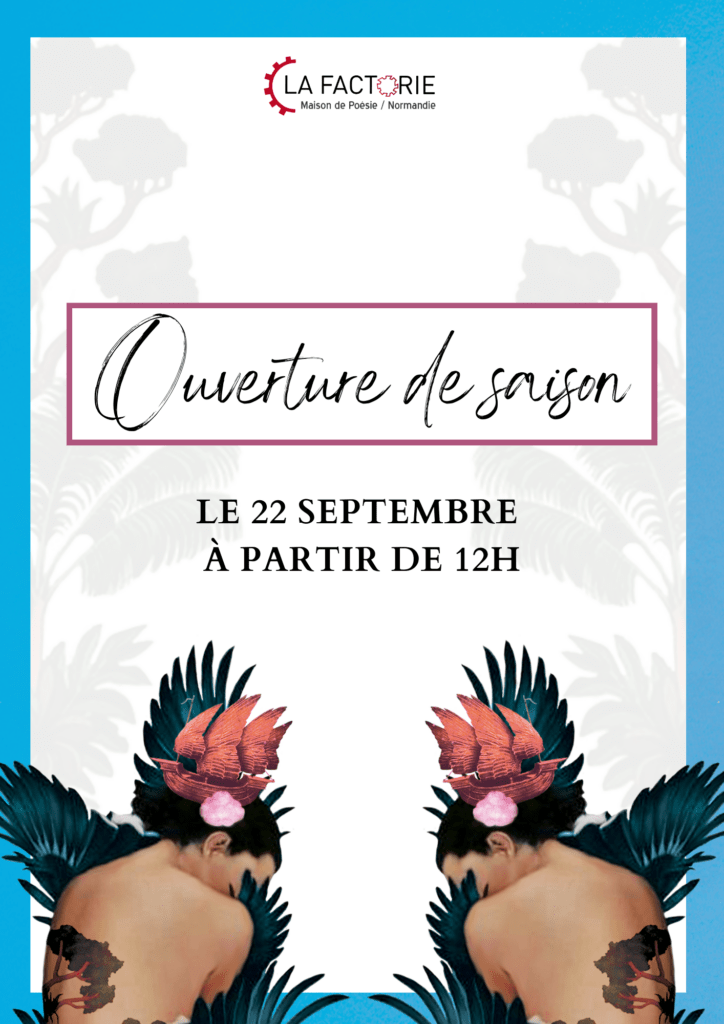 Ouverture de saison de la Factorie, maison de poésie, dimanche 22 septembre à partir de 12h sur l'ile du Roi, 27100 Val-de-Reuil.