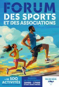 Forum des sports et des associations, samedi 14 septembre de 10h à 17h au stade Jesse Owens.