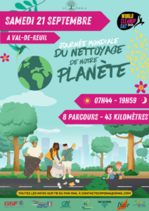 Grande Cleanwalk rolivaloise organisée par l'association Ecoponia, samedi 21 septembre de 7h45 à 20h. Rdv parking des Chalands.