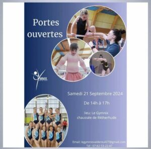 Venez découvrir la gymnastique ainsi que notre association, samedi 21 septembre de 14h à 17h au complexe gymnique.